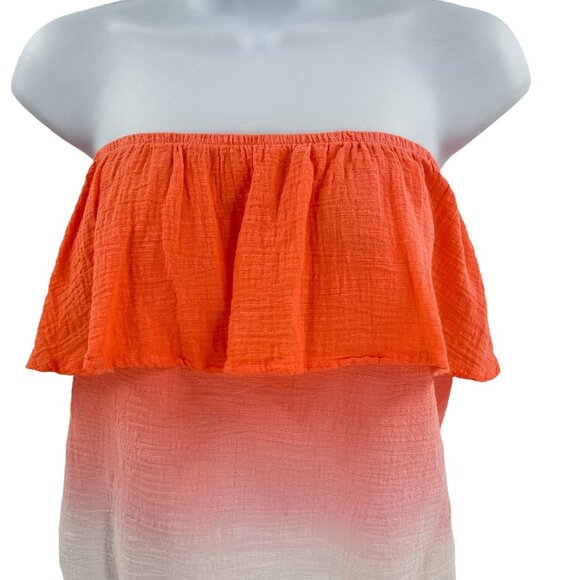 Nordstrom Socialite Ombre Strapless Ruffle Pop Over Top - Picture 3 of 6